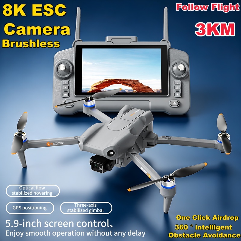 Jjrc Drone X12 - 5.9in Touch Screen 3 Axis Gimbal